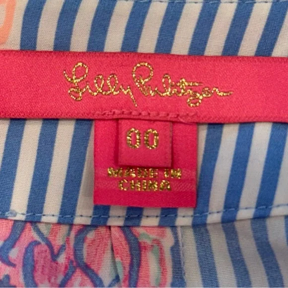 LILLY PULITZER LARISSA SET in BLUE PERI RUM SWIZZLE Sz 00•NEW WITHOUT TAGS• - Picture 7 of 7